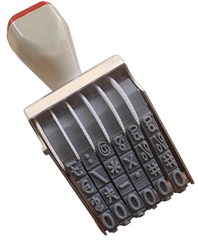 Timbro numerico 0-9 Timbro numerazione cifre rotanti timbro numero timbro data timbro regolabile timbro numero