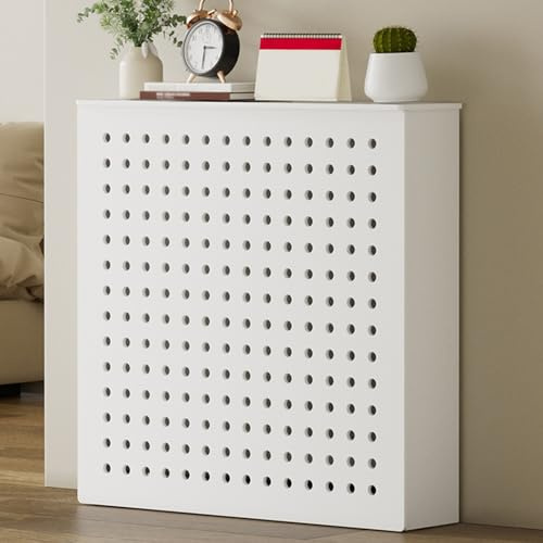 Copertura per termosifone moderna bianca elegante e grande mensola verticale per radiatore (100 x 60 x 20 cm/39,4 x 23,6 x 7,9 pollici) – Design elegante per la decorazione della casa soluzione