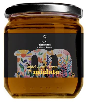 Finca La Pontezuela - 5 éléments | Miel de mille fleurs avec mielato - Pot 500 g