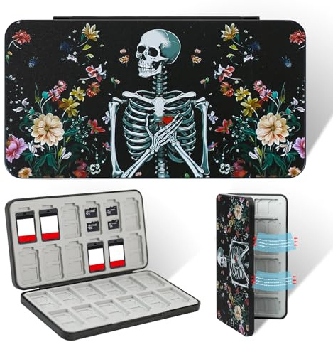 FlyingMage Switch 2 Game Case Holder for Nintendo Switch 2/OLED/Lite Games & Micro SD Cards, Cute Switch2 Game Card Holder Cartridge Case with 24 Slots Game Card Storage