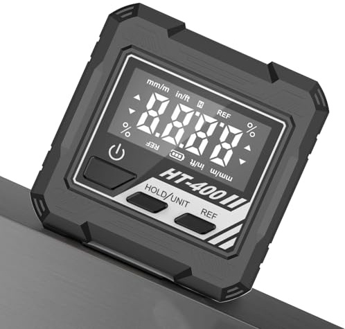 Transportador digital, medición LCD, rango de 4 x 90 grados, base magnética, buscador de ángulos de grados digital, para construcción, hogar, maquinaria, , inglete, tabla, brújula de coche