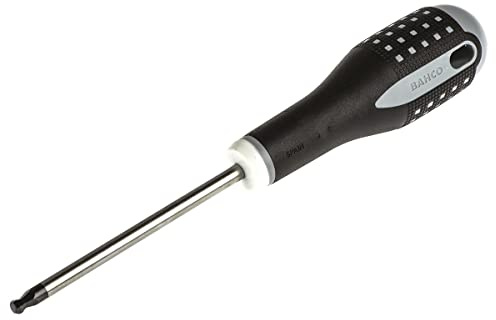 Bahco BE-8705 Ergo Screwdriver for Hexagonal Head Screws Ball Ended, Multi-Colour, 222 mm
