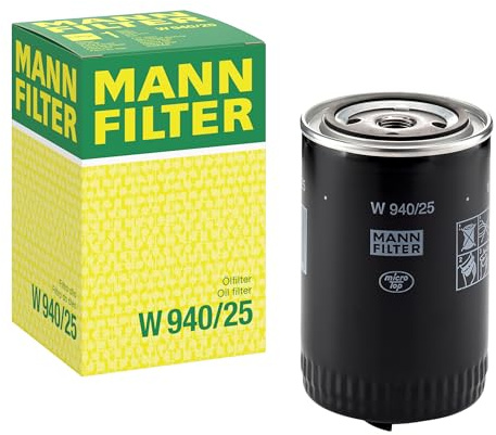 MANN-FILTER, W 940/25 Ölfilter | Für PKW, Hohe Filtrationsleistung, Optimaler Motorschutz, Hochwertige Dichtung, Echte OE-Technologie