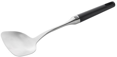 ZWILLING Twin Pure Wokwender, Satinierter Edelstahl, Spülmaschinengeeignet, Länge: 33 cm, Schwarz-Silber