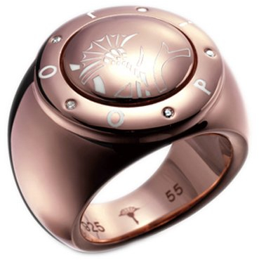 Joop Damen-Ring 925 Sterling Silber rhodiniert Kristall Zirkonia Ring weiß