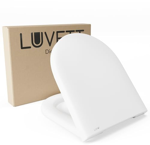 LUVETT D600 WC-Sitz D-Form Weiß | SoftClose, TakeOff, Absenkautomatik