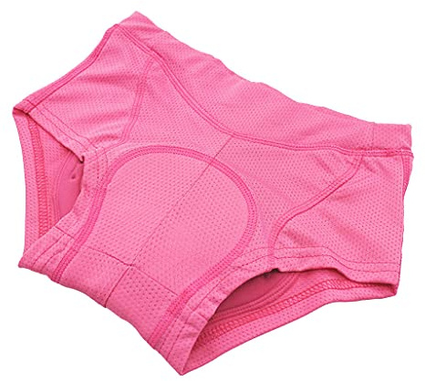 Cyclisme Slip Femme sous-vêtements D'équitation Lady Sports avec Coussin 3D, Rose, M