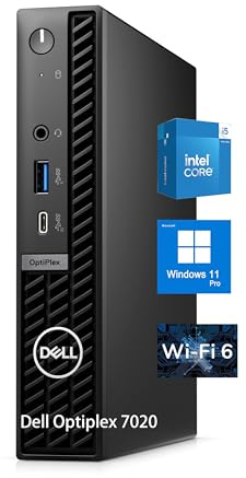 Dell Pro Micro Business Desktop(Replace Optiplex 7020 MFF), Intel i5-12500T, 6 Cores, up to 4.40 GHz, 32GB DDR5 RAM, 1TB PCIe SSD, RJ-45 Ethernet, HDMI, DP, WiFi 6E, Windows 11 Pro
