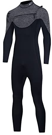 ZCCO våtdräkt herr 3 mm neopren termisk bröstdragkedja baddräkt män och kvinnor lång dykdräkt för surfing, spjutfiske, dykning, snorkling, paddling