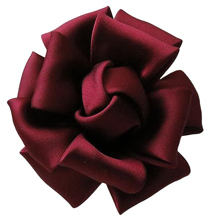 Kabelife Damen Seide Blume Brosche,Blume Ansteckblume, Blume Haarspange, Haarclip Blume, Rosen Haarnadeln Haarblume Haarblüte Haarschmuck