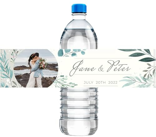 30pcs Kundenspezifische Hochzeit Flaschenetiketten, DIY Foto Text Hochzeit Aufkleber, Benutzerdefinierte Wasserflasche Etiketten Hochzeit, Wasserflasche Etiketten Hochzeit (13)
