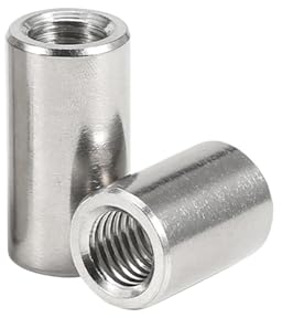 M2 M2,5 M3 M4 Runde Kupplungsmuttern Edelstahl Verlängern Lange Runde Kupplungsmutter Verbindungsgewinde Mutter Hardware-Zubehör (Size : 2.5x5x8mm(10pcs))