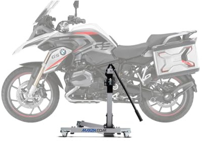 MAX2H Zentralständer für BMW R 1200 GS (LC)/Triple Black/Rallye (Euro 3 | 2013–2016) – grau – Profi Reifenmontage Motorrad