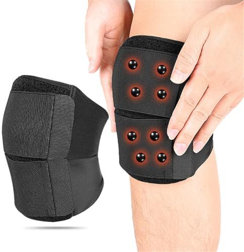 Ginocchiera sportiva regolabile con 20 magneti integrati, ginocchiera traspirante a compressione, unisex, per basket, corsa, menisco, lacrima LCA, artrite, 1 pezzo