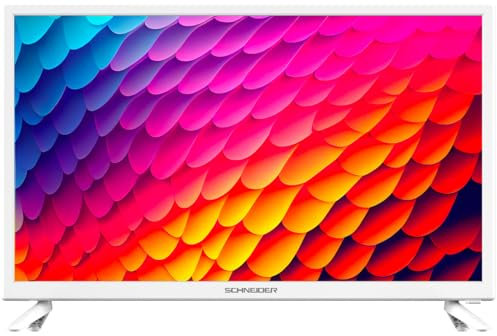 SCHNEIDER - GMS24N100W, Téléviseur D-LED 2K 24(60cm), 1366 x768 pix HD, Non connectée, HDMI 1.4x1, Dolby audio, TNT HD, Blanc