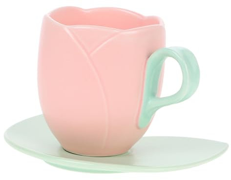 POPETPOP 1 Juego Tazas de Cerámica Set de Tazas Café y Aesthetic Oficina y Hogar Bebidas y Frías Capacidad Moderada y Uso