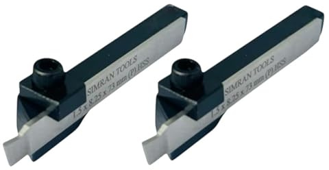 Set of 2 Small Mini Parting Tool Holder Cut Off Tool HSS Blade Unimat Mini Lathe