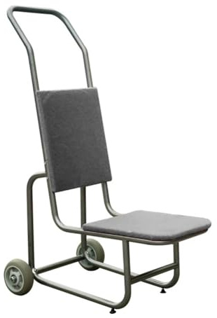 Sxlawesom Chariot à chaises Robuste, empilable et pour Banquet, Support de Transport pour chaises, pour Bureau, événements et écoles(Grey)
