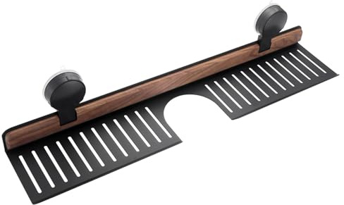 Joygoodta Étagère de lavabo de Salle Bain à Ventouse 16 Pouces, étagère Salle Bain Creuse au-Dessus du Robinet, sans perçage sur l'évier, égouttoir à Vaisselle pour la Maison