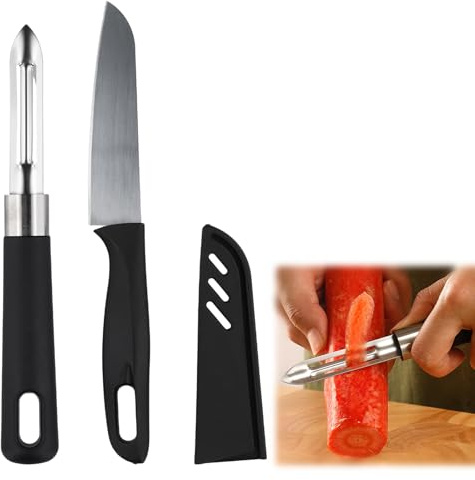 4 Piezas Pelador, Pelador de Patatas, pelador de Patatas y Verduras, acero inoxidable, Doble Filo, para verduras, zanahorias, pepinos y frutas