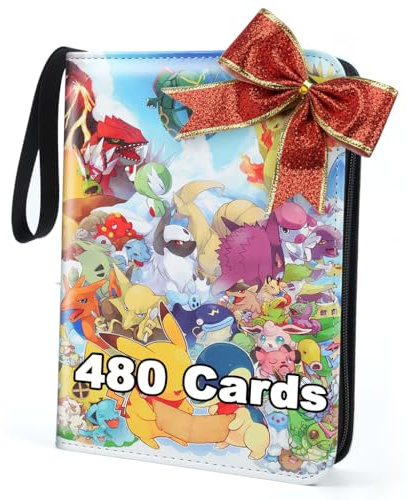 Album Porte Cartes,pour trading card game,carte one piece, Classeur pour Cartes à Collectionner,pour Livre ds TCG,PTCG,MTG,Organissateur de Cartes cadeau Album,Cadeau pour garçons et filles