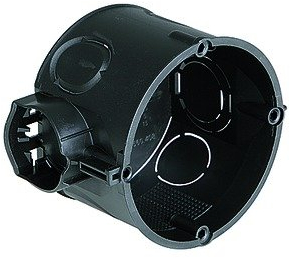 Kaiser 1055-04 Unterputz Gerätedose, Schwarz, 60x46mm