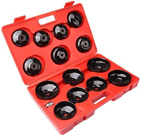 MTP-Racing Ölfilterschlüssel-Set 14tlg Ölfilterkappen Ölfilterkappe Ölfilter Werkzeug