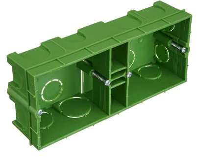 Caja de empotrar en albañileria 2P 67x153/P40
