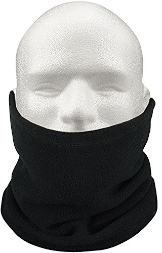 XXR Unisex Polar Fleece Neck Warmer Thermal Snood Scarf Hat Ski Wear Snowboarding Camping & Hiking Cycling Golf All Sports Winter Sports winter Clothing winter Wears (Black)