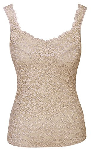 Nina von C. Spitzentop 42 Latte macchiato - Gr. 42 - Latte Macchiato