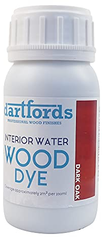 Dark Oak Interior Water Based Wood Dye 230ml Bottle
