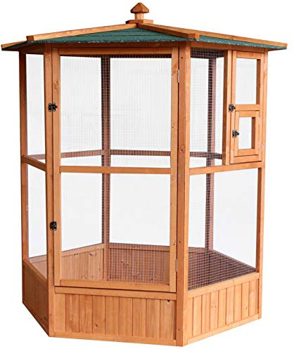 Large Wooden Aviary for Birds & Small Animals - 1500 x 1500 x 1600 mm