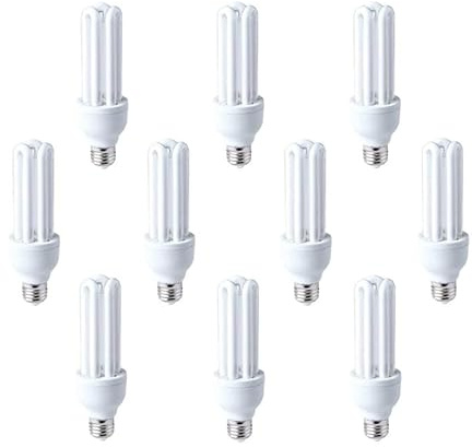 TECNOLUX EURO Bombilla 3Tubos Bajo Consumo E27 (3000K Luz amarilla 18W (10uds)