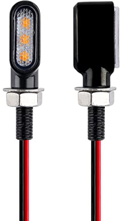 mini led turn signals motorcycle blinkers dirt bike Rear front turn signals universal bullet signal lights suitable for honda harley suziki motorycles (TURN03)