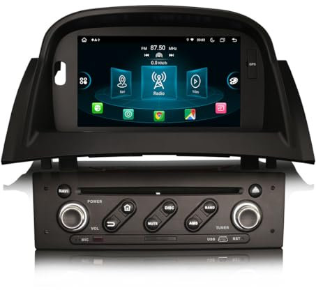 Erisin 7 Qualcomm 8-núcleo 8GB+128GB Android 14 Radio Coche Navegador GPS para BMW Serie 3 E90 E91 E92 E93 M3 Pantalla IPS Estéreo Bluetooth 5.1 CarPlay Android Auto DSP WiFi 4G Dab+ RDS USB Canbus