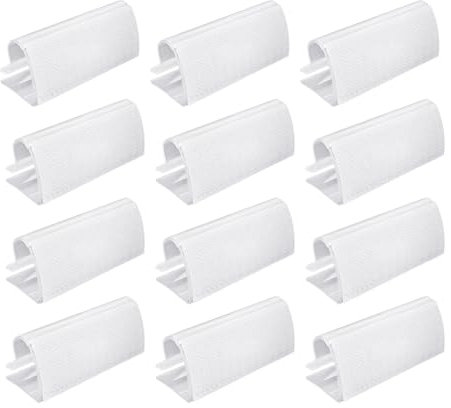 HDGSAFD 12 stück Tischdeckenclips, Tischdeckenclips aus Kunststoff, transparente Tischdeckenklemmen, Tischdeckenbefestigung, Tischclips für den Außenbereich, für Picknicktreffen und Camping