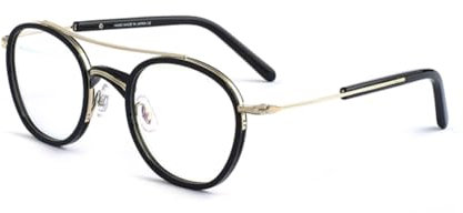 EYEphd Vintage Pure Titanium Progressive Multifocal Anti-Blue Light Readers, HD Aspheric Resin Lenses/Anti-Fatigue Glasses,04,+2.0