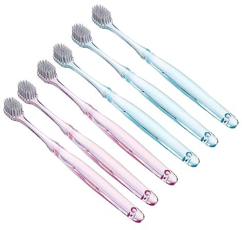 FOMIYES 6pièces Brosse à Dents Pour Adulte Avec Poils Doux Brosse à Dents Domestique Cristal à Pour Soins