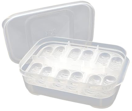 Reptilienbox - Brutkasten für Reptilieneier mit 12 Gittern | Reptilien-Inkubator | Transparente Kurven für Amphibien, Geckos, Eidechsen, Schlangen, Löwenmähne