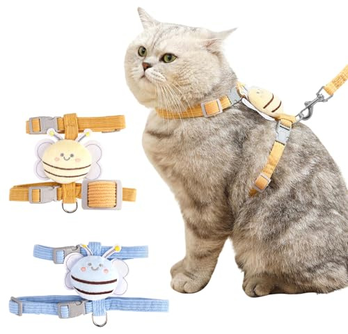 2 Pezzi Piccola Guinzaglio per Cuccioli o Gatti Passeggiate all'aperto