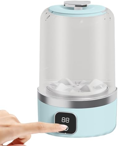Underwear Washing Machine Cordless Noiseless Space-Saving 3000 MAh Battery | Compact Clothes Washer Machine Rechargeable Clothing Cleaning Device Clothing Cleaning Tool for Travel Dorm Hotel Busin