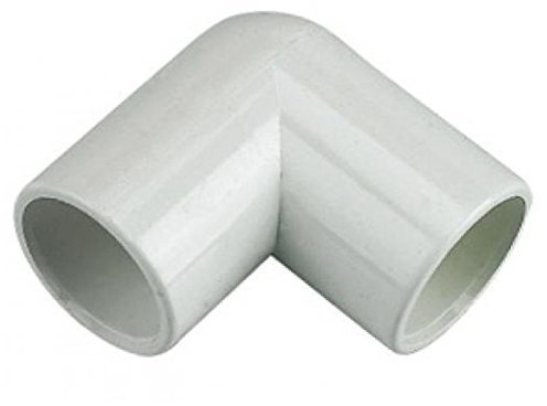 FLOPLAST Overflow Pipe 90 Degree Bend 21.5mm White
