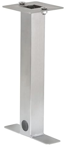 WITTKOWARE Erdstück/Betonanker für Edelstahl-Gartensteckdosen/Standverteiler, Höhe 30cm, Flansch 10x10cm