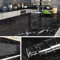 Livelynine 5M X 90 CM Grandes Vinilo Marmol Negro Vinilo Adhesivo Para Encimera de Cocina Negro Vinilos Para Mesas Escritorio Rollo Vinilo Encimera Cocina Laminada Papel Pintado Grande Autoadhesivo
