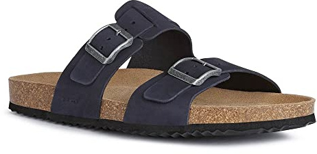 Geox U Sandal Ghita B, Sandalias para Hombre, Azul (Navy) , 43 EU