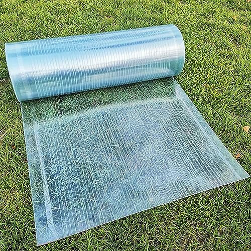NIANXINN Polycarbonat-Dachplatte,0,8mm Glasfaserplatte,Leicht zu Biegen und zu Schneiden,UV-beständiges Regenschutz Gewächshausplatte Stegplatten Ersatzplatten Für Den Außenbereich (1x5m)