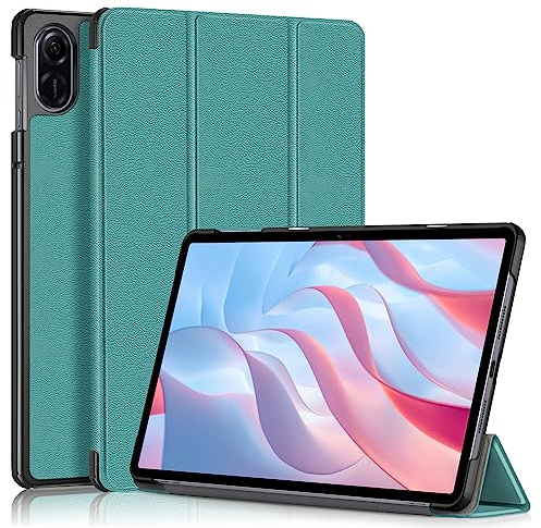 TOPCASE Magnetiskt smalt fodral kompatibelt med Honor Tab X9 11,5 tum surfplatta tredelat fodral med stativfunktion, MGreen