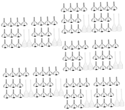 Zerodeko 100pièces Mini Funnels Pour Remplissage De Parfum Et Épices Avec Pipettes Pour Accessoires Maison