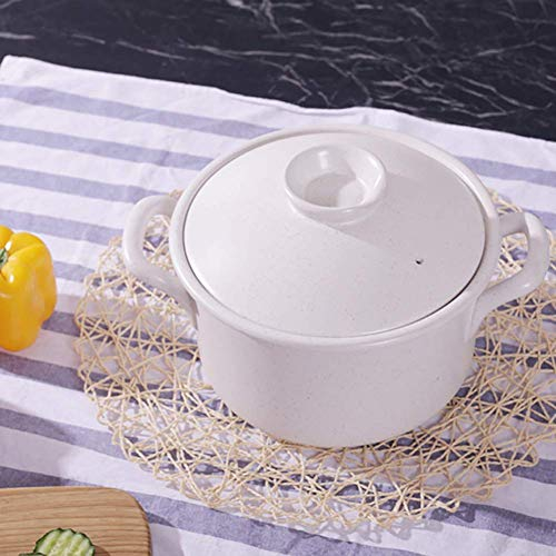 Olla De Barro Sopa De Cebolla Olla Profunda Cazuela De Cerámica Antiadherente Saludable 3.17 Cuartos