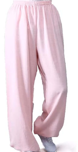 Generisch Tai Chi Hosen Komfortabel Tai Chi Hose für Herren und Damen Atmungsaktiv Kampfsporthose Kung-Fu-Hose Yoga-Laterne Jogginghose,03,S